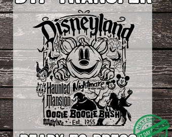 Disneyland Halloween DTF Transfer - Ready to Press - Personalized Design
