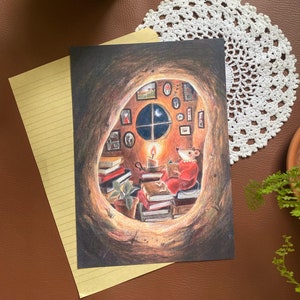 Illustration "Bücherwurm"