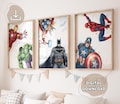 3 Modern Avengers Posters, Superheroes Wall Art, Gift for Kids, Modern Boys Room Prints, Toddler Room, Birthday Party Decor, Digital Download product logo