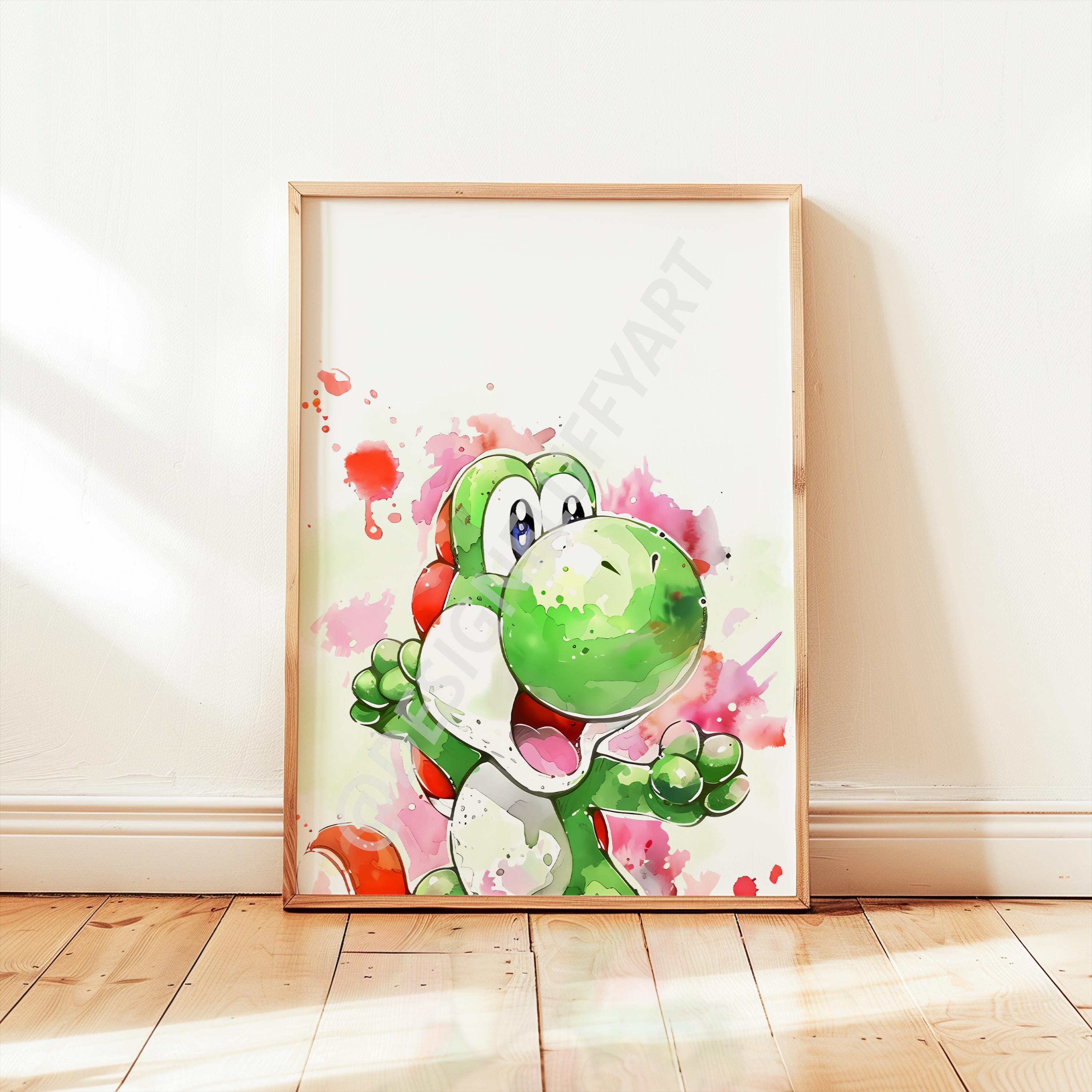 6 Watercolor Super Mario Bros Prints - Kids Room Decor, Mario & Luigi ...