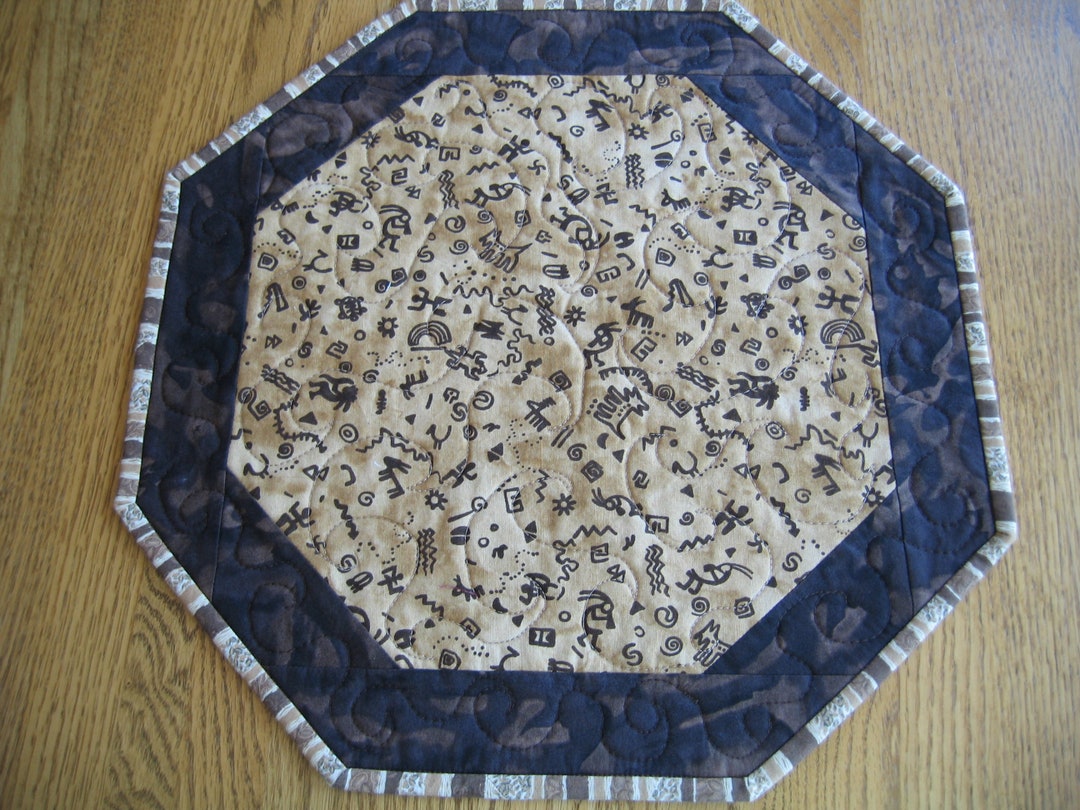 Quilted Octagon Centerpiece/placemats Southwest Decor Etsy
