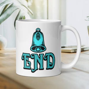 Tazza divertente con cartone animato Bellend: tazza da caffè e tè con umorismo per adulti