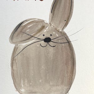 Handgemalte Grußkarte Aquarell | Ostergrußkarte | Kunstvolle Karte für einen besonderen Menschen und  besonderen Anlass |  Unikat