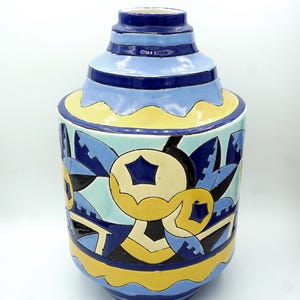 Art Deco - Ceramic vase - by Charles Catteau for Keramis 1930 - Decor No. 1414