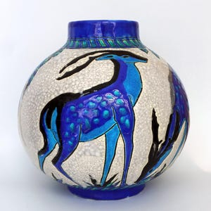 Art Deco - Ceramic vase - by Charles Catteau for Keramis 1924 - Decor No. 943