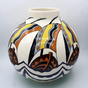 Art Deco - Ceramic vase - by Charles Catteau for Keramis 1930 - Decor No. 1427