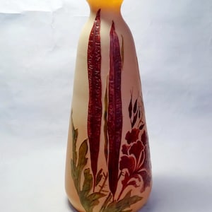 Art Nouveau vase - LEGRAS - France - circa 1910