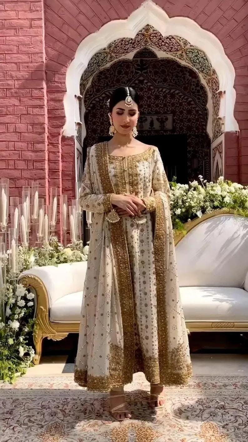 Nikkah Dress Pakistani Wedding Dresses For Groom Sister Nikkah Suit