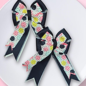 Polka Dot Pony Show Bows: Equestrian Hair Accessories