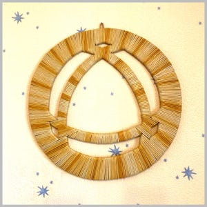 Woven Sun Wall Decor: Bohemian Nursery Art, Paper Vine