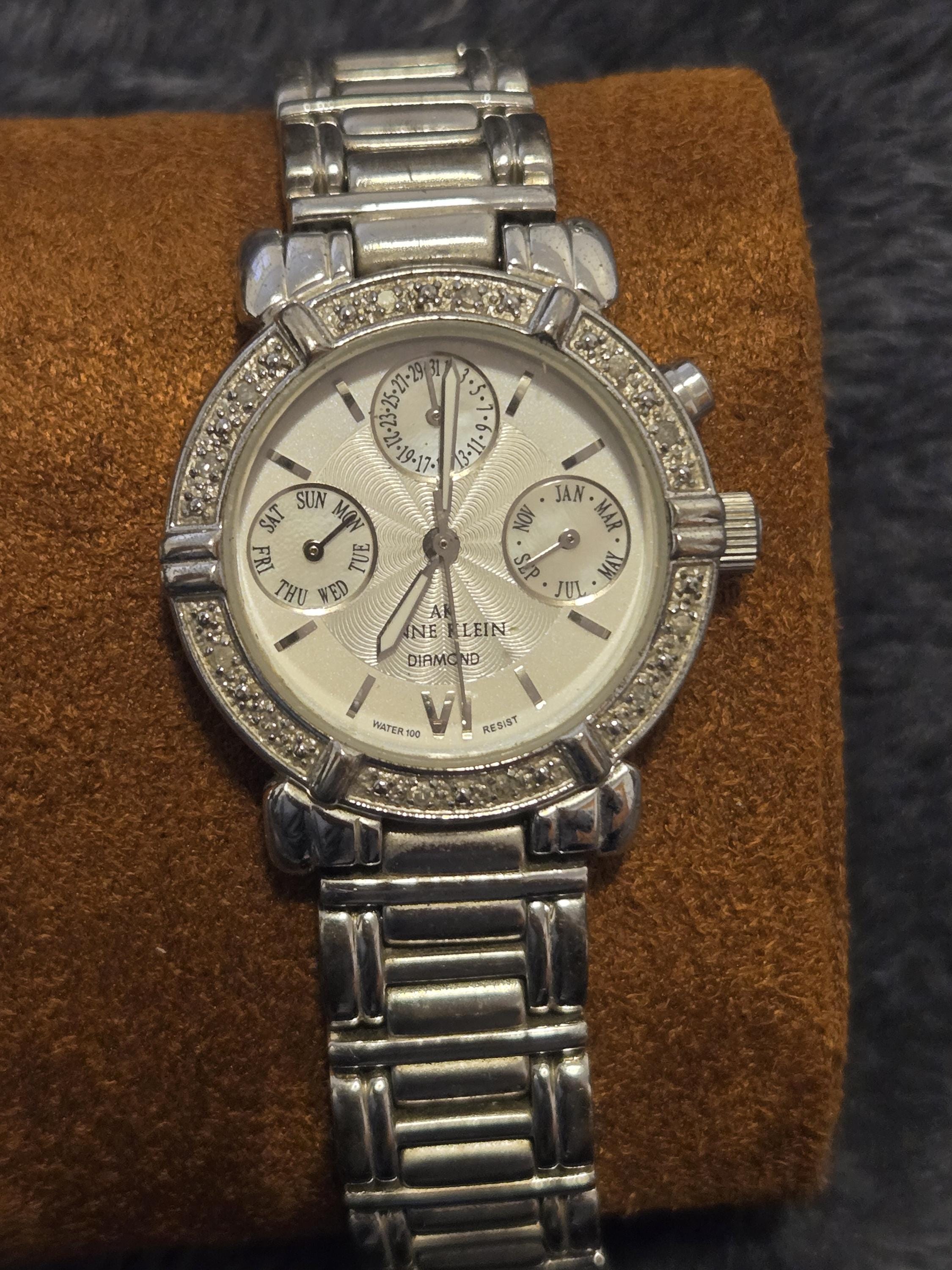 Anne Klein Diamond Watch - Etsy