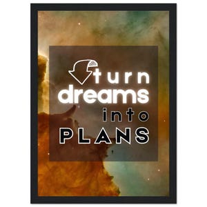 IL PIANO / Arte murale per imprenditori / Poster motivazionale