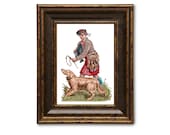 Highland hunter. Scottish cross stitch pattern. Instant download PDF.