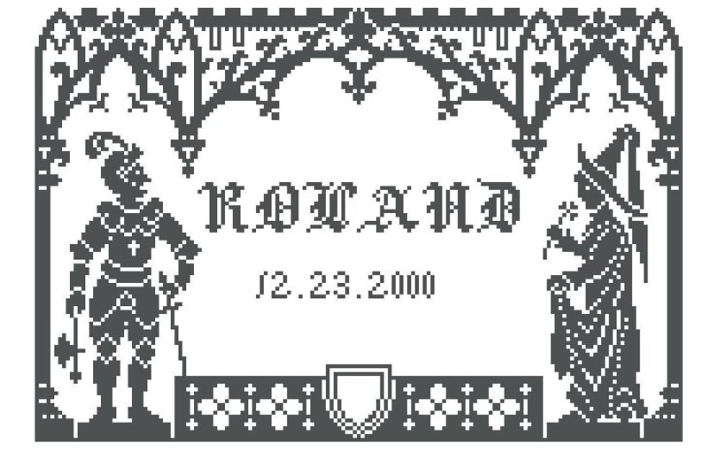 5 Knights Cross Stitch Pattern. Instant Download PDF. Etsy