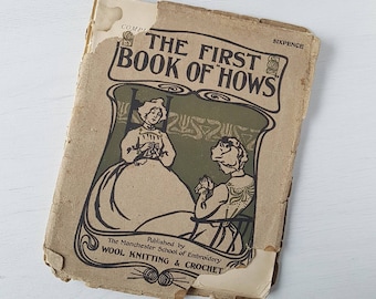 The first book of hows - 1893. Antique book scan, instant download