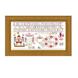 Afrad. Cross stitch pattern. Instant download PDF.