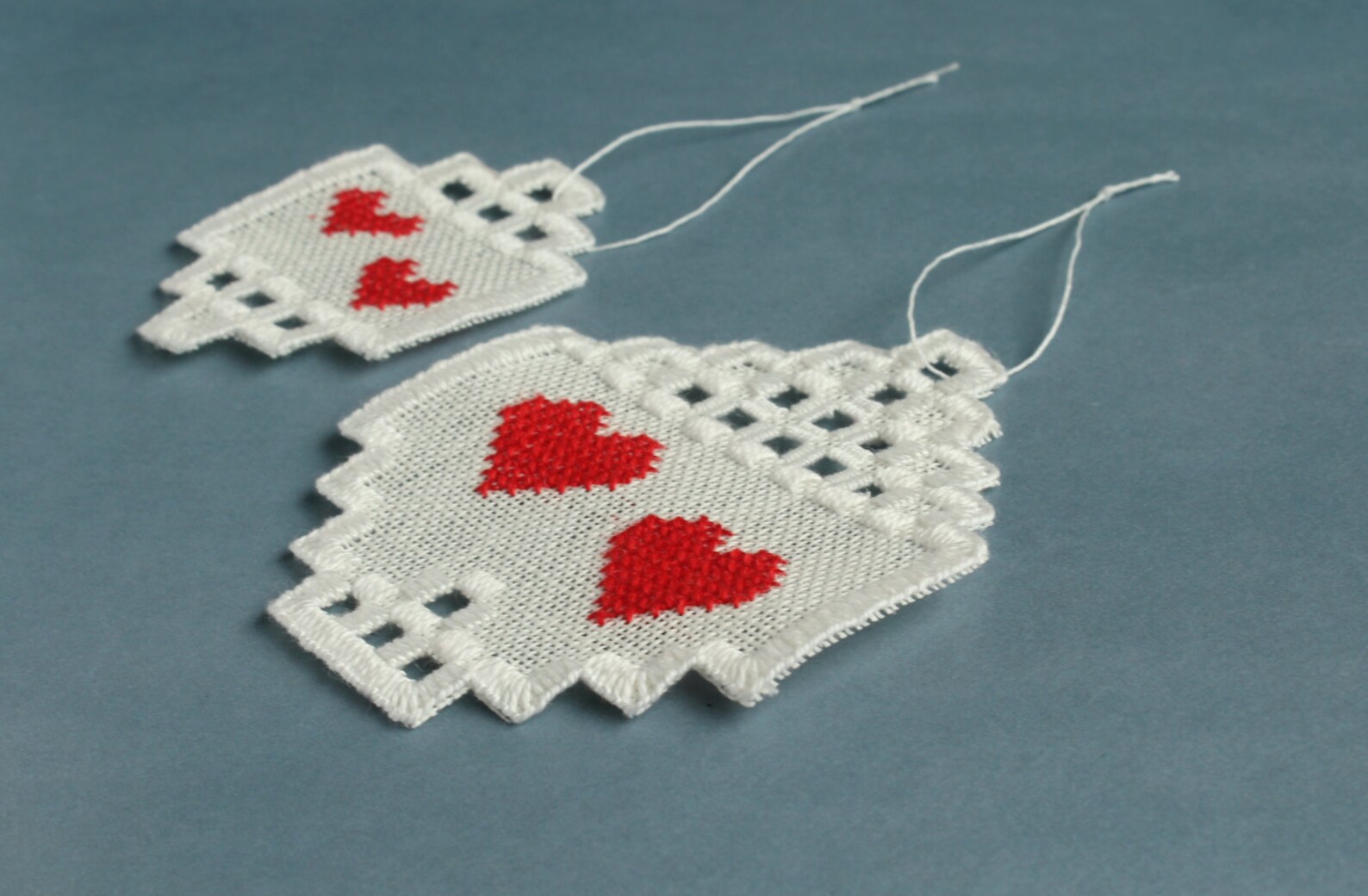 4 X Christmas Hardanger Drop Ornaments. Instant Download PDF Etsy Norway