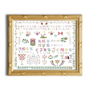 Charlotta. Cross stitch pattern. Instant download PDF.