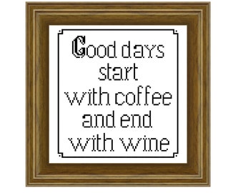 Good days - Cross stitch pattern PDF. Instant download