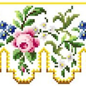 Sajou rose panel 1 and 2 Cross stitch pattern . Instant download PDF image 2