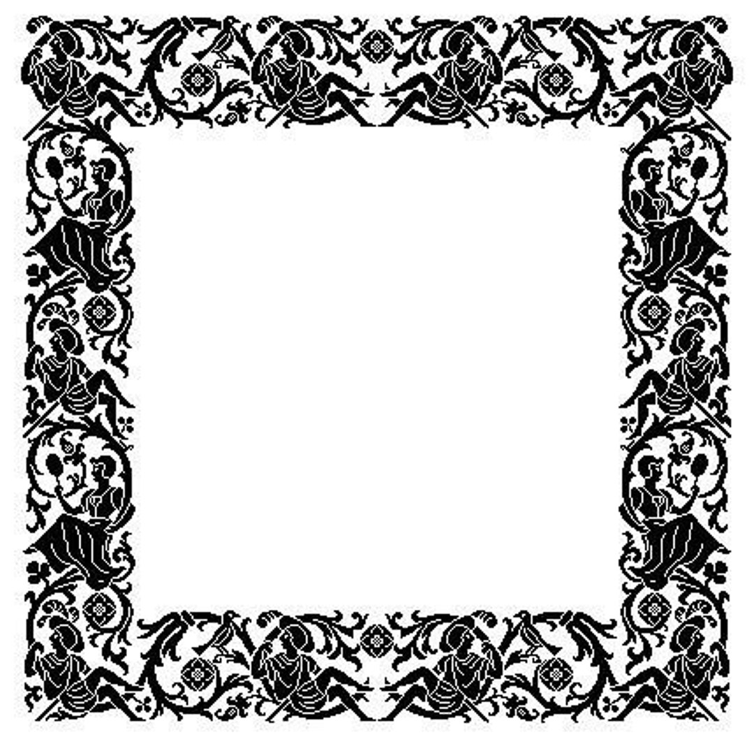 Looking Glass Frame. Cross Stitch Pattern PDF. Instant - Etsy