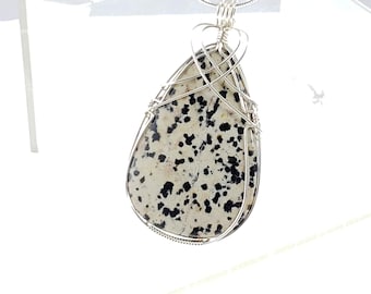 Dalmatian Jasper Pendant