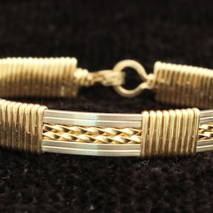 Wire Wrapped Unisex Bangle Bracelet