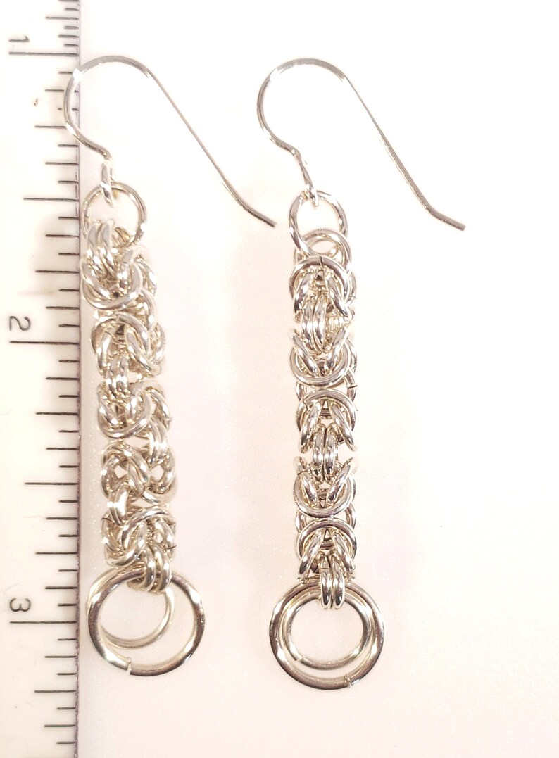 Byzantine Chain Maille Earrings image 8