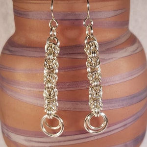 Byzantine Chain Maille Earrings image 2