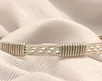 Thin or Wide Silver Bangle