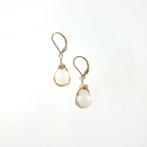 Wire Wrapped Citrine Earrings image 6