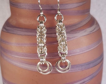 Byzantine Chain Maille Earrings