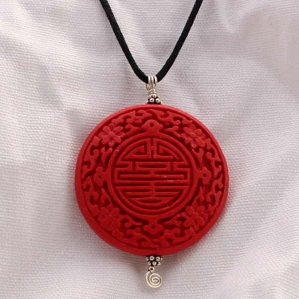 Red Cinnabar Necklace