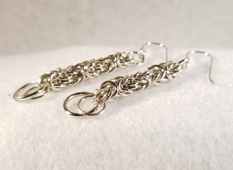 Byzantine Chain Maille Earrings image 3