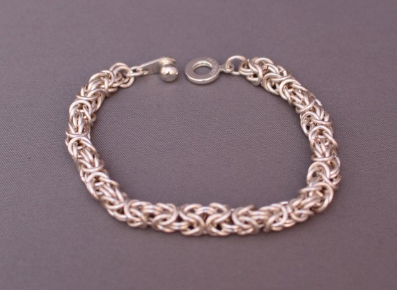 Byzantine Chain Maille Bracelet - Etsy