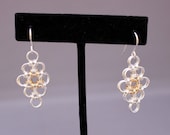 Japanese Diamond Chain Maille Earrings