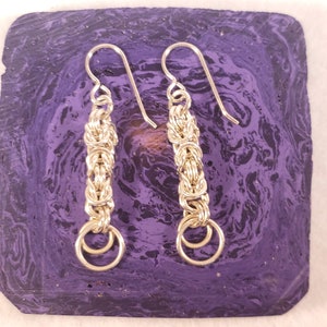 Byzantine Chain Maille Earrings image 4