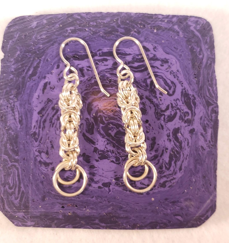 Byzantine Chain Maille Earrings image 4