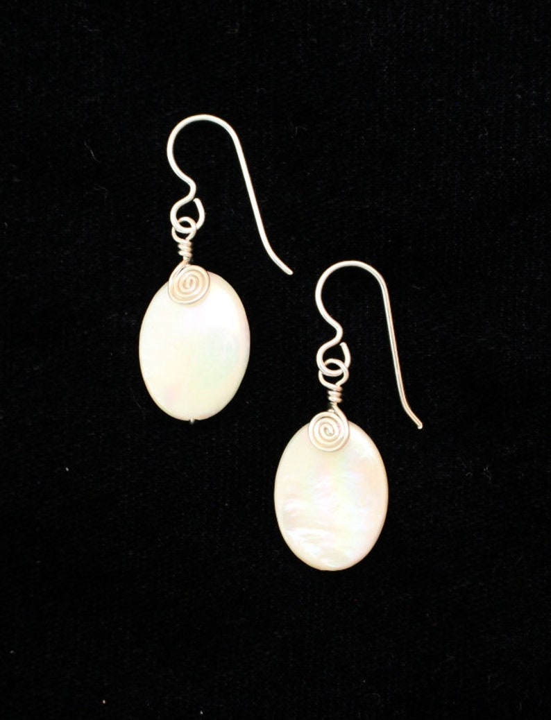 Mother of Pearl Earrings image 2