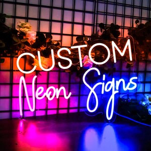 Custom Neon Sign| Neon Sign| Wedding Neon Sign| Neon Name Sign| Neon Light Sign| LED Name Neon Sign| Bedroom Neon Sign| Personalized gifts