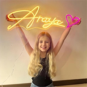Neon Custom Sign| Neon Name Sign| Name Neon Sign| Birthday Gifts| Neon Light Sign| Bedroom Wall Sign| Kids Room Decor| Personalized Gifts