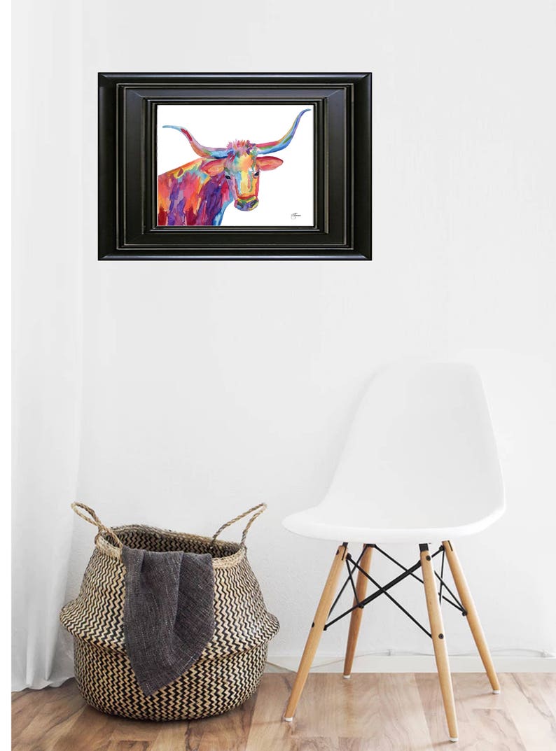 Rustler 1 Instant Digital Download Print Room Decor Gift Cow Etsy