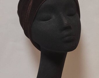 Brown Velvet Slouchy Beanie Hat: Soft Stretch Scully - Etsy display picture 1