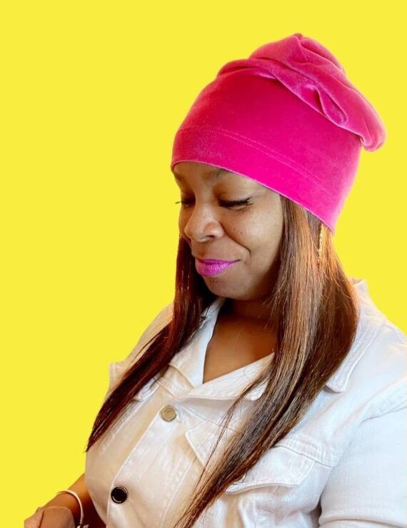 hot pink womens beanie