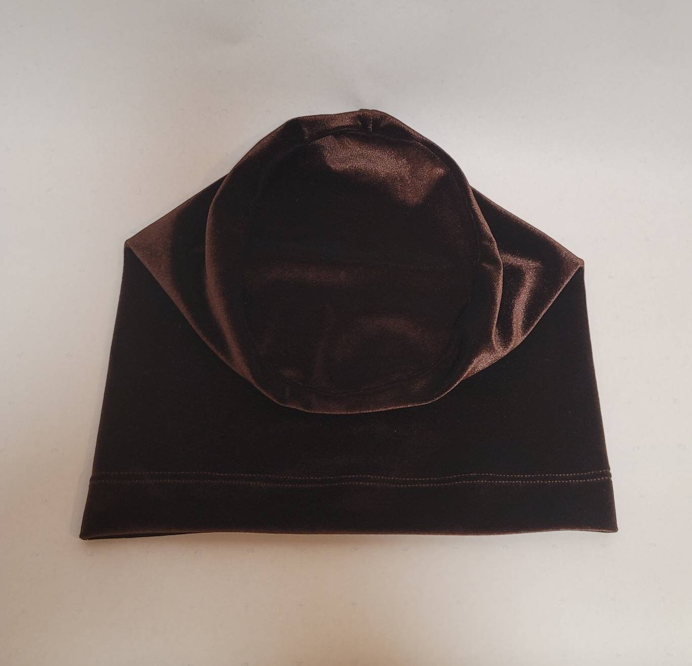 Brown Velvet Slouchy Beanie Hat: Soft Stretch Scully - Etsy display picture 1