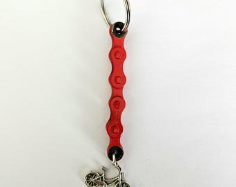 Llavero de bicicleta retro hecho a mano, regalo vintage, llavero único para candado de bicicleta o llave de cobertizo, accesorios de ciclismo.