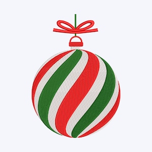 Christmas Ball Machine Embroidery File: Available in All Hoop Sizes.