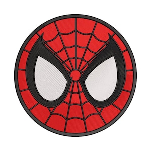 Spider Hero Embroidery Design: Comic Superhero Mask (Instant Download, All Hoop Sizes)