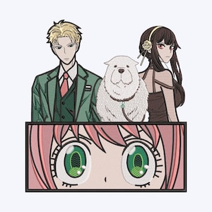 Premium Anime embroidery pattern file for all machines - Pick Your Hoop Size