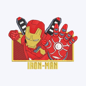 Superhero embroidery design file: Hero embroidery design for all machines - Pick Your Hoop Size